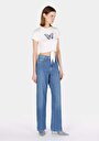 thumb-Afficher les détails de 970 Berry Pantalon    En Jean Regular Fit Femme