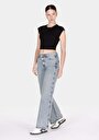 thumb-Afficher les détails de 970 Berry Pantalon  Wide Leg High Rise En Jean Regular Fit Femme