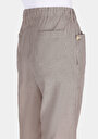 thumb-Afficher les détails de Pantalon Marron Wide Leg High Rise En Ratière Straight Fit Femme
