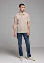 thumb-Afficher les détails de T-shirt Polo À Manches Courtes Beige Droit Regular Fit Homme