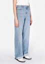 thumb-Afficher les détails de 970 Berry Pantalon  Wide Leg High Rise En Jean Regular Fit Femme