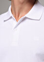 thumb-Afficher les détails de T-shirt Polo À Manches Courtes Blanc Droit Regular Fit Homme