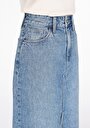 thumb-Afficher les détails de Jupe  Slim Fit Droit Jean Maxi Femme