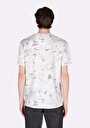 thumb-Afficher les détails de T-shirt À Manches Courtes Gris Comfort Fit Imprimé Homme
