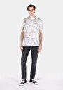 thumb-Afficher les détails de T-shirt À Manches Courtes Gris Comfort Fit Imprimé Homme