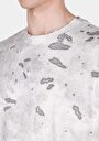 thumb-Afficher les détails de T-shirt À Manches Courtes Gris Comfort Fit Imprimé Homme