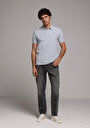 thumb-Afficher les détails de T-shirt Polo À Manches Courtes Bleu Droit Regular Fit Homme