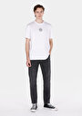 thumb-Afficher les détails de T-shirt À Manches Courtes Blanc Comfort Fit Droit Homme