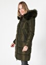 thumb-Afficher les détails de Manteau  Kaki Regular Fit  Femme