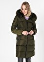 thumb-Afficher les détails de Manteau  Kaki Regular Fit  Femme