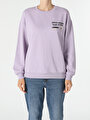 thumb-Afficher les détails de Pull-over Violet Oversize Fit  Femme