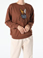 thumb-Afficher les détails de Pull-over Marron Regular Fit  Femme