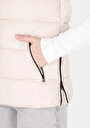 thumb-Afficher les détails de Gilet Beige Regular Fit Femme