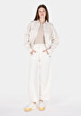 thumb-Afficher les détails de Pantalon De Survêtement Blanc Regular Fit Femme