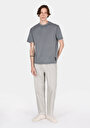 thumb-Afficher les détails de T-shirt À Manches Courtes Anthracite Comfort Fit Droit Homme