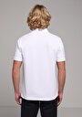 thumb-Afficher les détails de T-shirt Polo À Manches Courtes Blanc Droit Regular Fit Homme