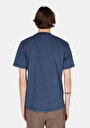 thumb-Afficher les détails de T-shirt À Manches Courtes Bleu Comfort Fit Droit Homme