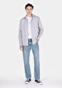 thumb-Afficher les détails de Chemise À Manches Longues Blanc Regular Fit Droit Oxford Homme