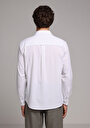 thumb-Afficher les détails de Chemise À Manches Longues Blanc Regular Fit Droit Oxford Homme