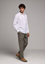 thumb-Afficher les détails de Chemise À Manches Longues Blanc Regular Fit Droit Oxford Homme