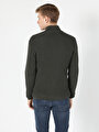 thumb-Afficher les détails de Cardigan Tricot Kaki Slim Fit Homme