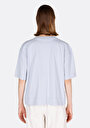 thumb-Afficher les détails de T-shirt À Manches Courtes Bleu Regular Fit Imprimé Femme