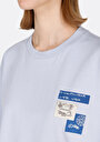 thumb-Afficher les détails de T-shirt À Manches Courtes Bleu Regular Fit Imprimé Femme