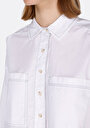 thumb-Afficher les détails de Chemise À Manches Longues Blanc Regular Fit Droit Popeline Femme