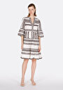 thumb-Afficher les détails de Robe Ecru Regular Fit    Femme
