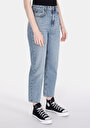 thumb-Afficher les détails de 884 Lauren Pantalon  Straight Leg High Rise En Jean Straight Fit Femme