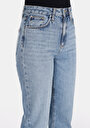 thumb-Afficher les détails de 884 Lauren Pantalon  Straight Leg High Rise En Jean Straight Fit Femme