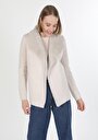 thumb-Afficher les détails de Cardigan Tricot Beige Regular Fit Femme