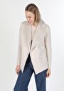 thumb-Afficher les détails de Cardigan Tricot Beige Regular Fit Femme