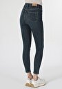 thumb-Afficher les détails de 760 Diana Pantalon Bleu   En  Skinny Fit Femme