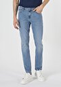 thumb-Afficher les détails de 044 Karl Pantalon Bleu Straight Leg Low Rise En  Straight Fit Homme