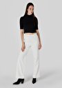 thumb-Afficher les détails de Pantalon Blanc Wide Leg  En  Regular Fit Femme