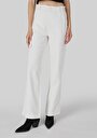 thumb-Afficher les détails de Pantalon Blanc Wide Leg  En  Regular Fit Femme