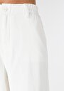 thumb-Afficher les détails de Pantalon Blanc Wide Leg  En  Regular Fit Femme