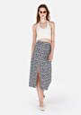 thumb-Afficher les détails de Jupe Marine Midi Skirt Floraison Uni Mdi Femme