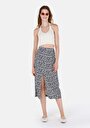 thumb-Afficher les détails de Jupe Marine Midi Skirt Floraison Uni Mdi Femme