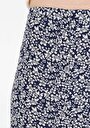 thumb-Afficher les détails de Jupe Marine Midi Skirt Floraison Uni Mdi Femme