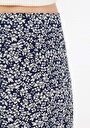 thumb-Afficher les détails de Jupe Marine Midi Skirt Floraison Uni Mdi Femme