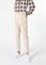 thumb-Afficher les détails de Pantalon Ecru Straight Leg  En  Baggy Fit Femme