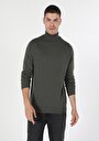thumb-Afficher les détails de Pull Kaki Slim Fit   Homme