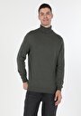 thumb-Afficher les détails de Pull Kaki Slim Fit   Homme