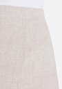 thumb-Afficher les détails de Jupe Beige Mini Skirt Droit Uni Mini Femme