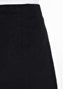 thumb-Afficher les détails de Jupe Noir Mini Skirt Droit Uni Mini Femme