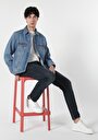 thumb-Afficher les détails de Veste De Blazer Bleu Oversize Fit   Homme