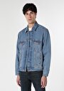 thumb-Afficher les détails de Veste De Blazer Bleu Oversize Fit   Homme