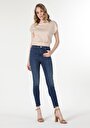 thumb-Afficher les détails de 760 Diana Pantalon Bleu Skinny  Leg  En  Super Slim Fit Femme